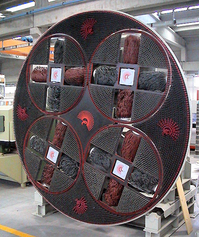 Photo of a QVRO 2800 verticle denibbing machine